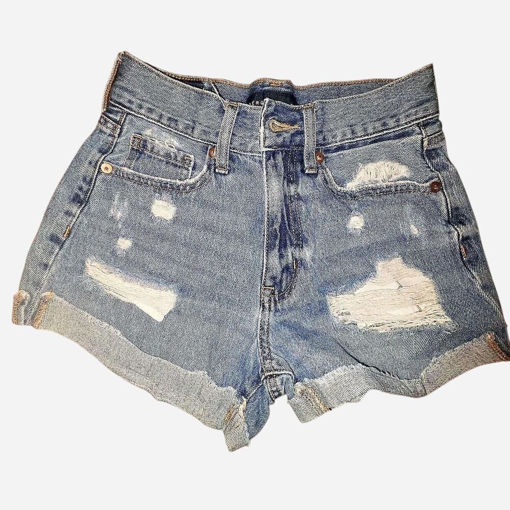 Aeropostale Women's Blue and Navy Shorts